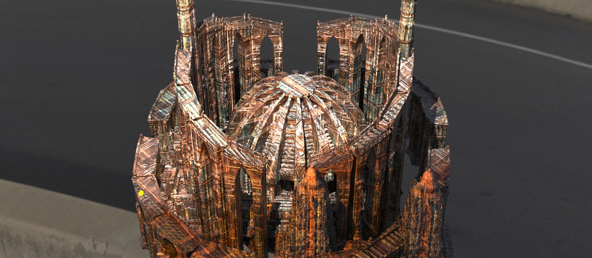 Count Chateau Fortress fantasy castle 4 3D model_1