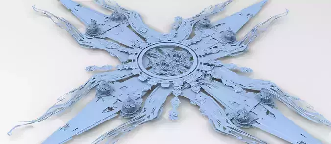 Sci fi Orchid city structure 1