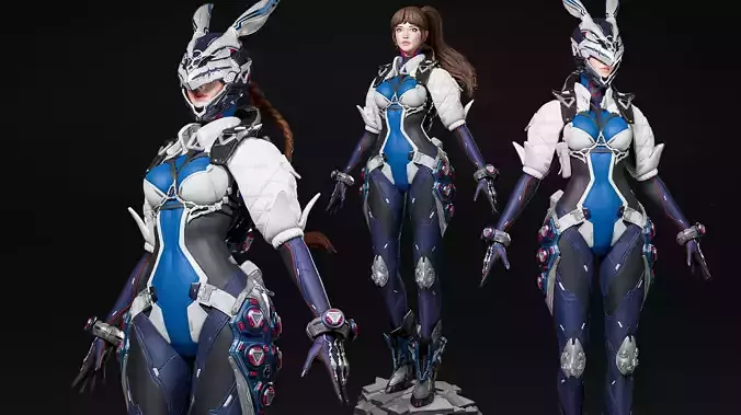 The First Descendant - Bunny - Fan Art - 3D print model 3D print model
