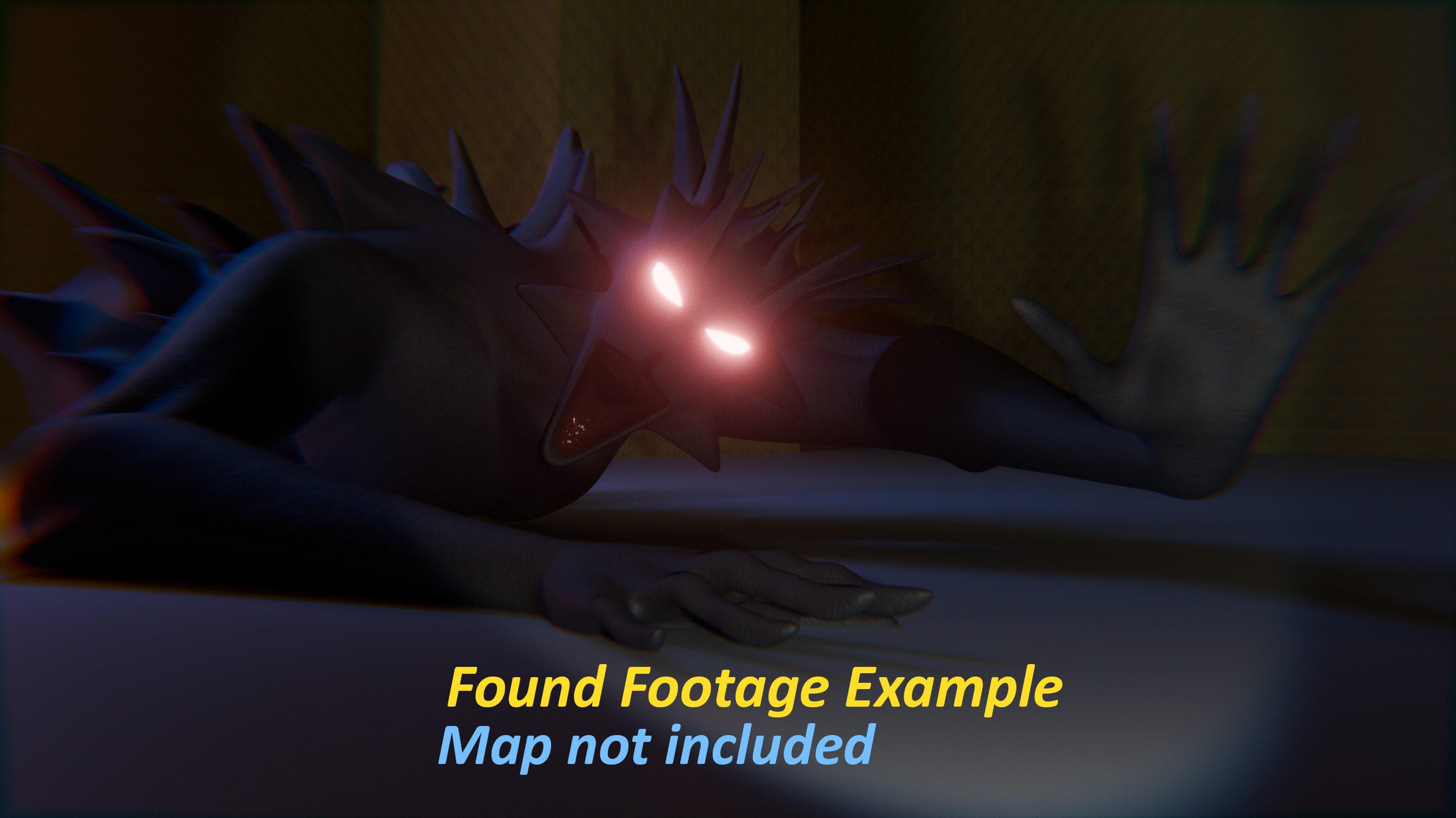 Giant Cursed Slender Entity Low-poly 3D model_20