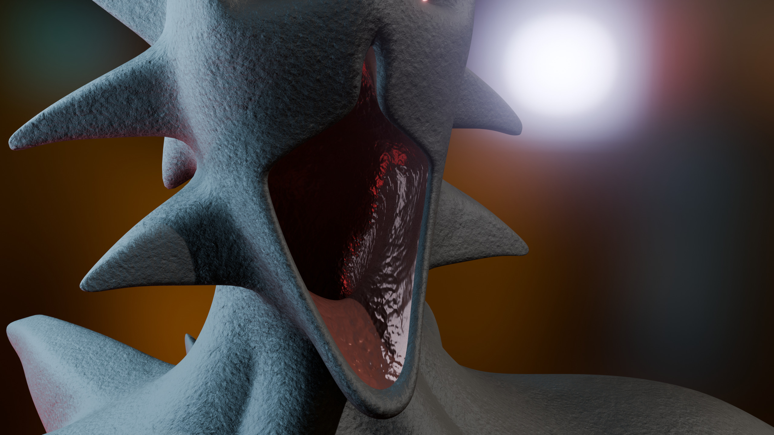 Giant Cursed Slender Entity Low-poly 3D model_3