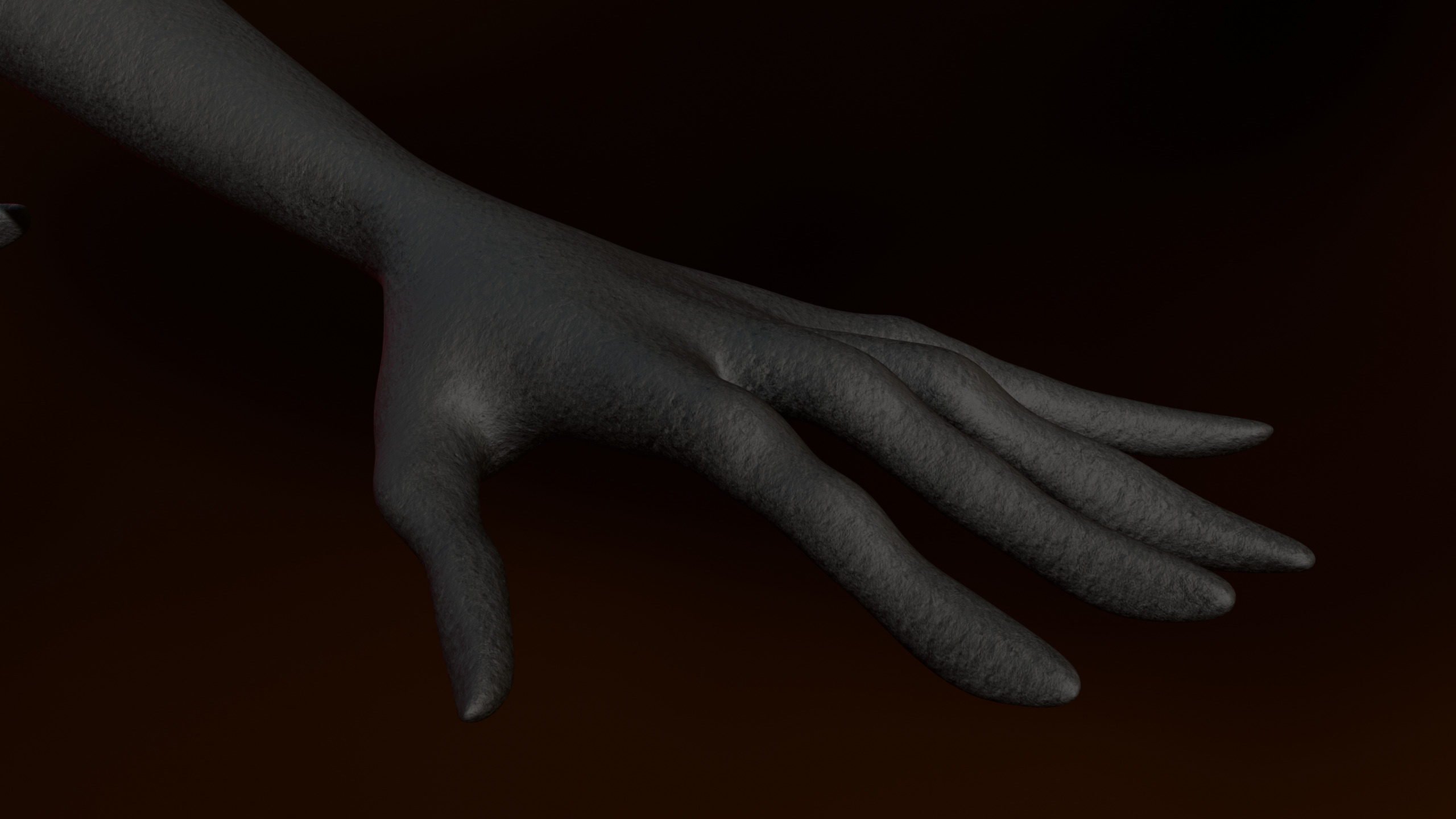 Giant Cursed Slender Entity Low-poly 3D model_10