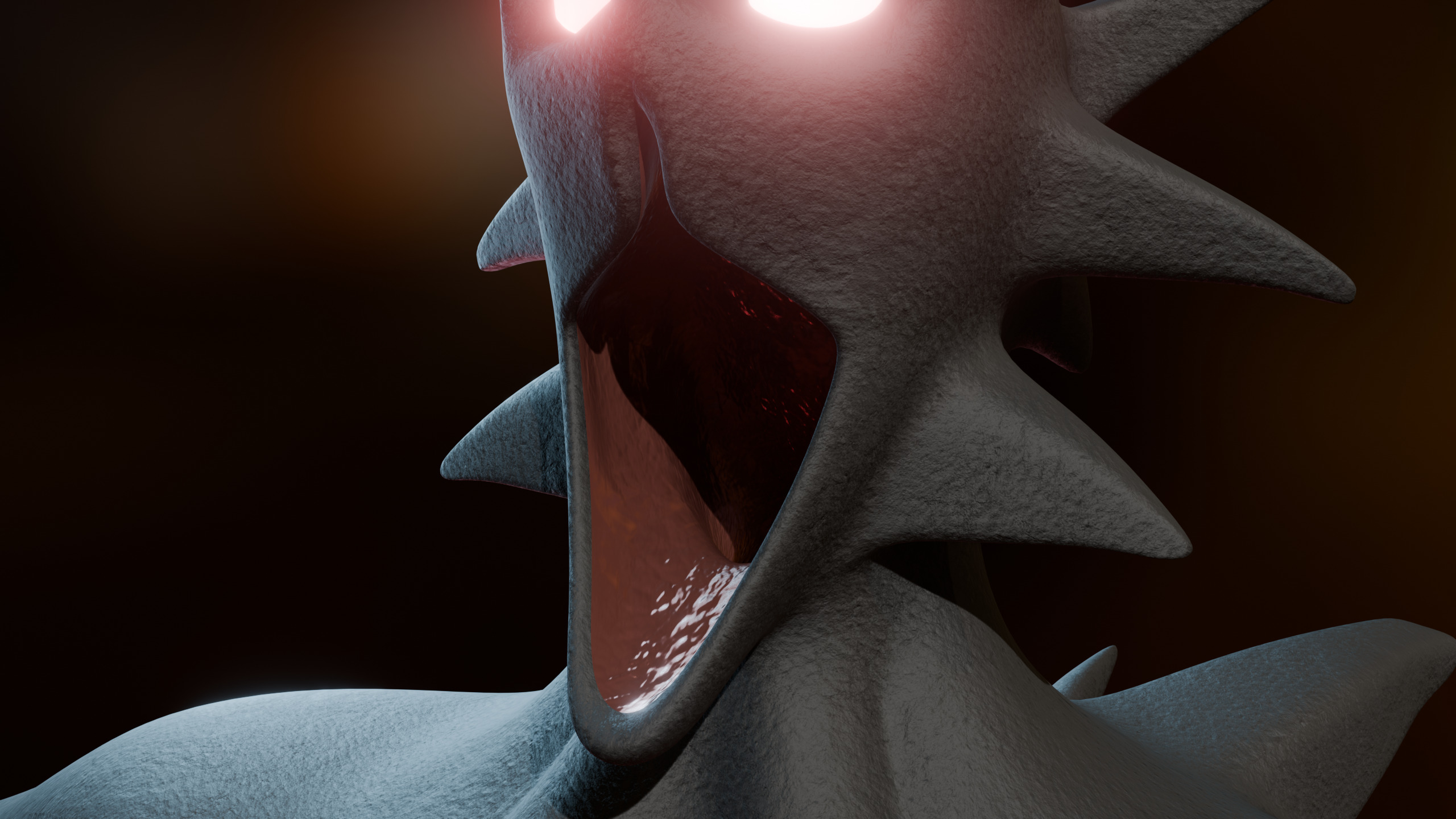 Giant Cursed Slender Entity Low-poly 3D model_4