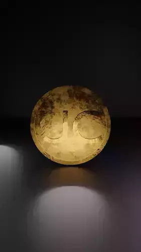 UC Coin Gold 3D model