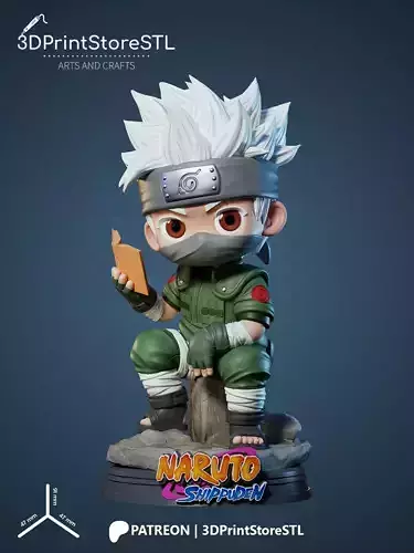 Kakashi Chibi From Naruto - Anime Fan - STL Files