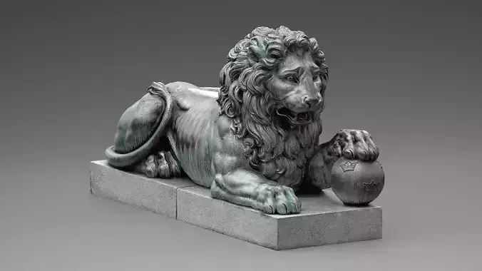 Bronze Lion Statue