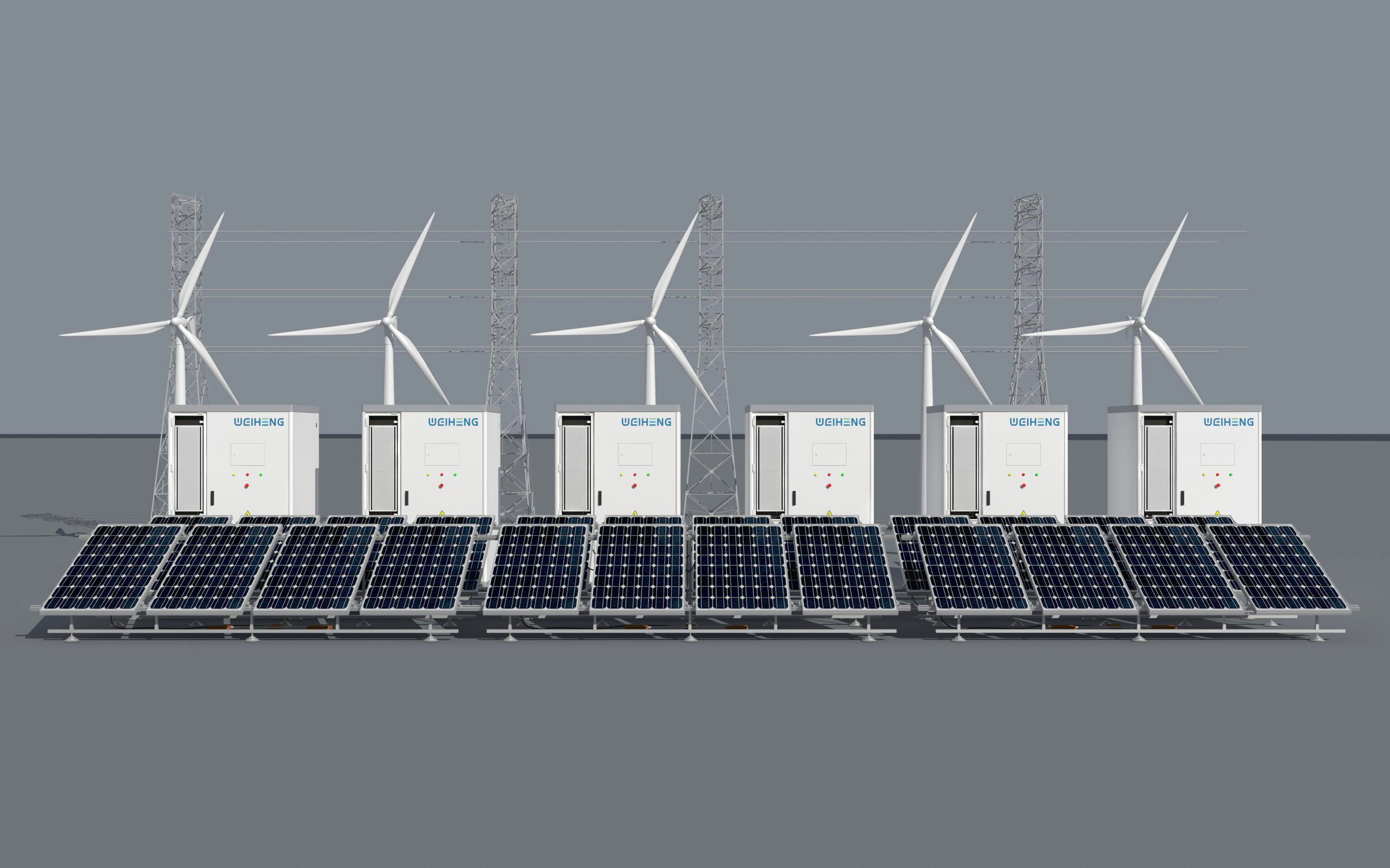 solar energy Energy storage 3D model_2