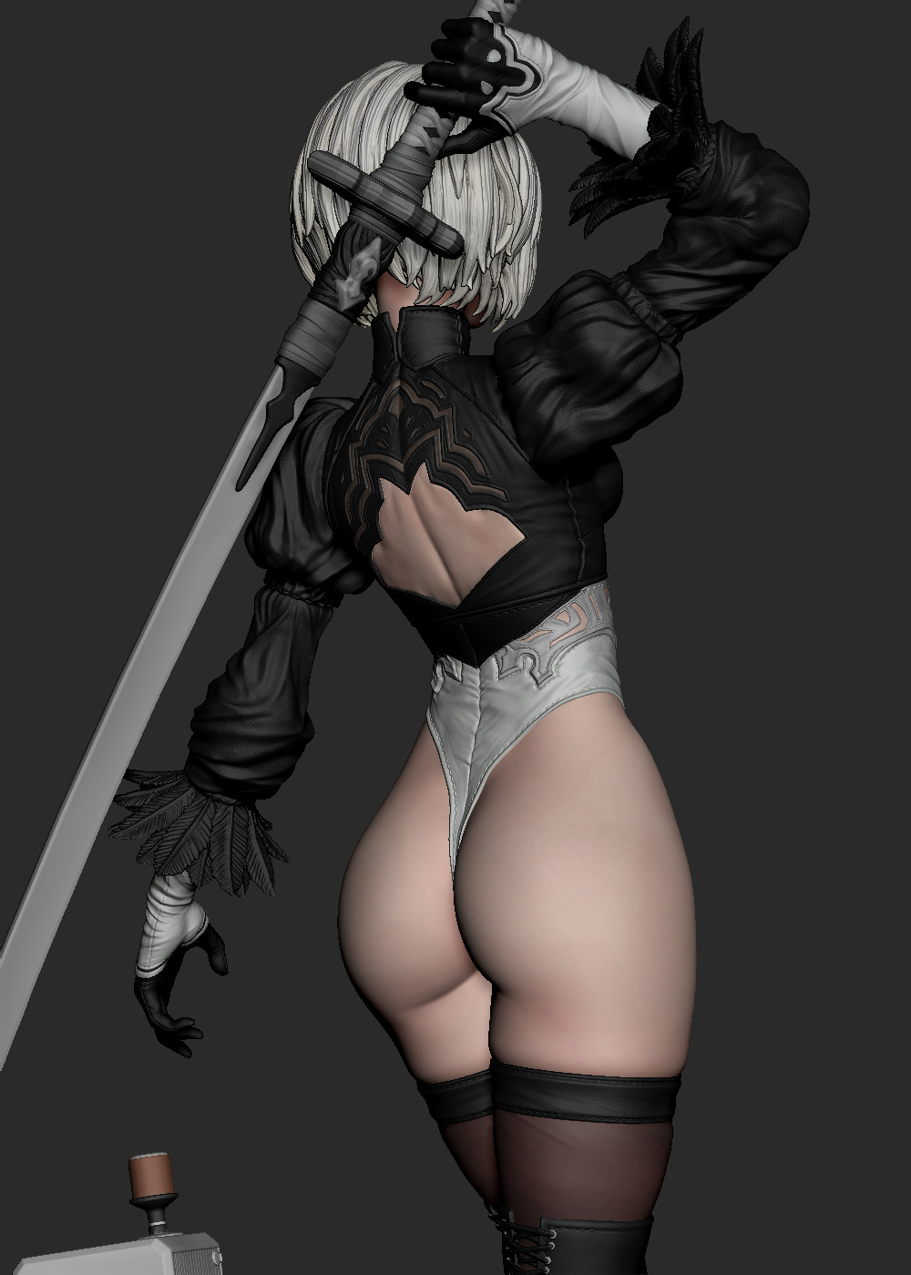 2B x A2 - Fan Art -  3D print model_14