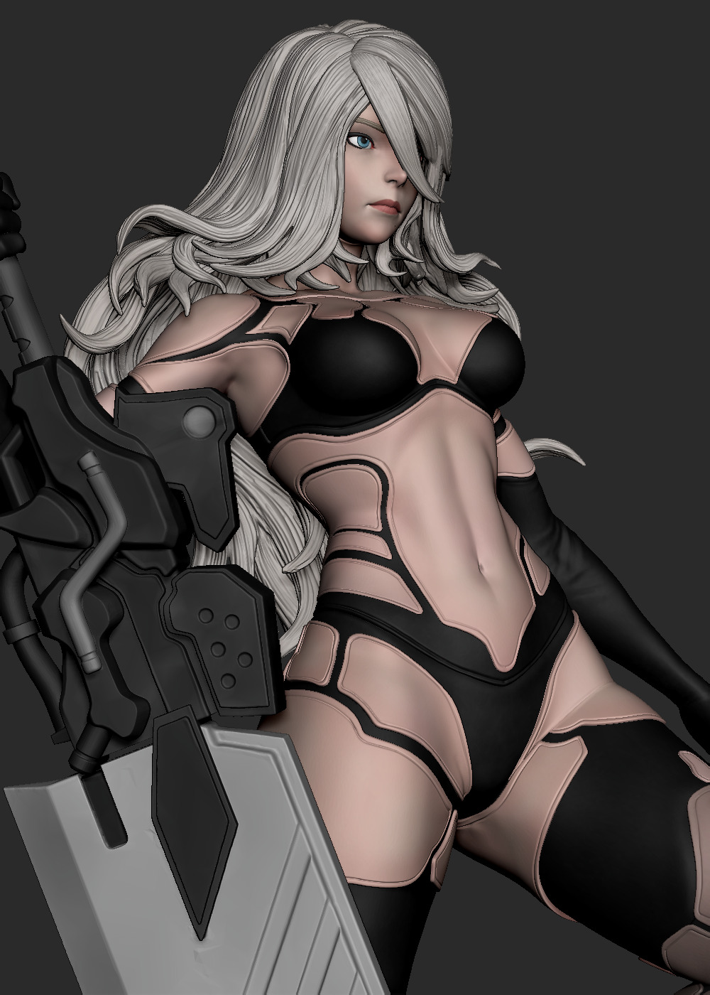 2B x A2 - Fan Art -  3D print model_56