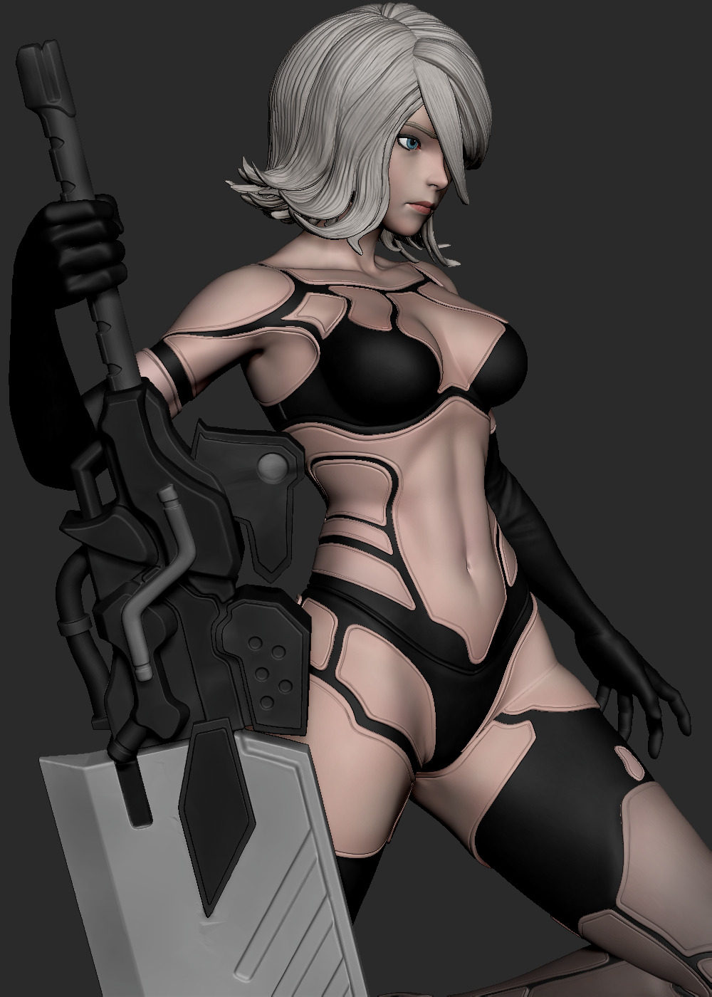 2B x A2 - Fan Art -  3D print model_57