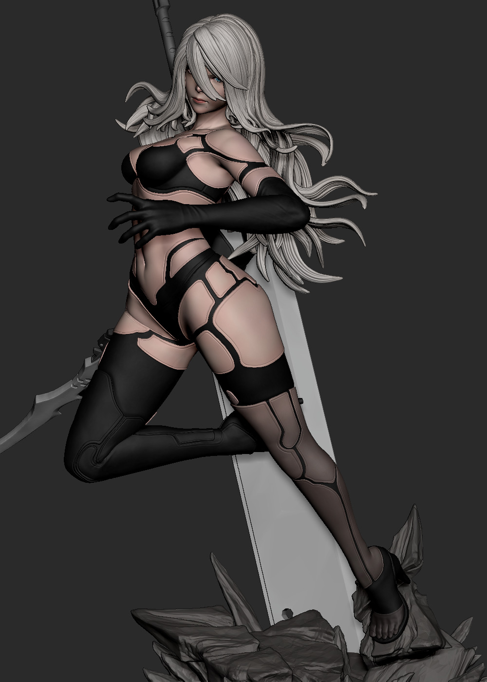 2B x A2 - Fan Art -  3D print model_36