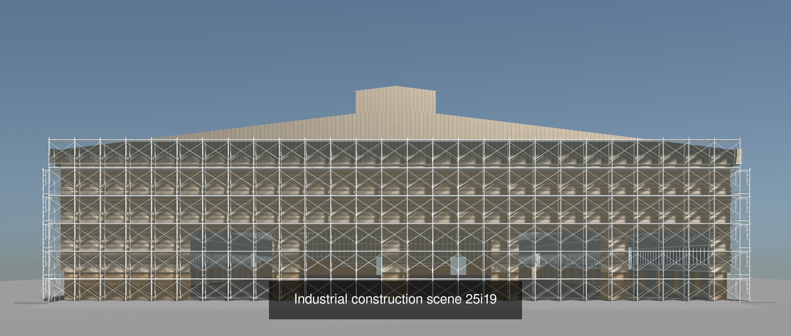Buildings under construction set 02 3D Model Collection_9