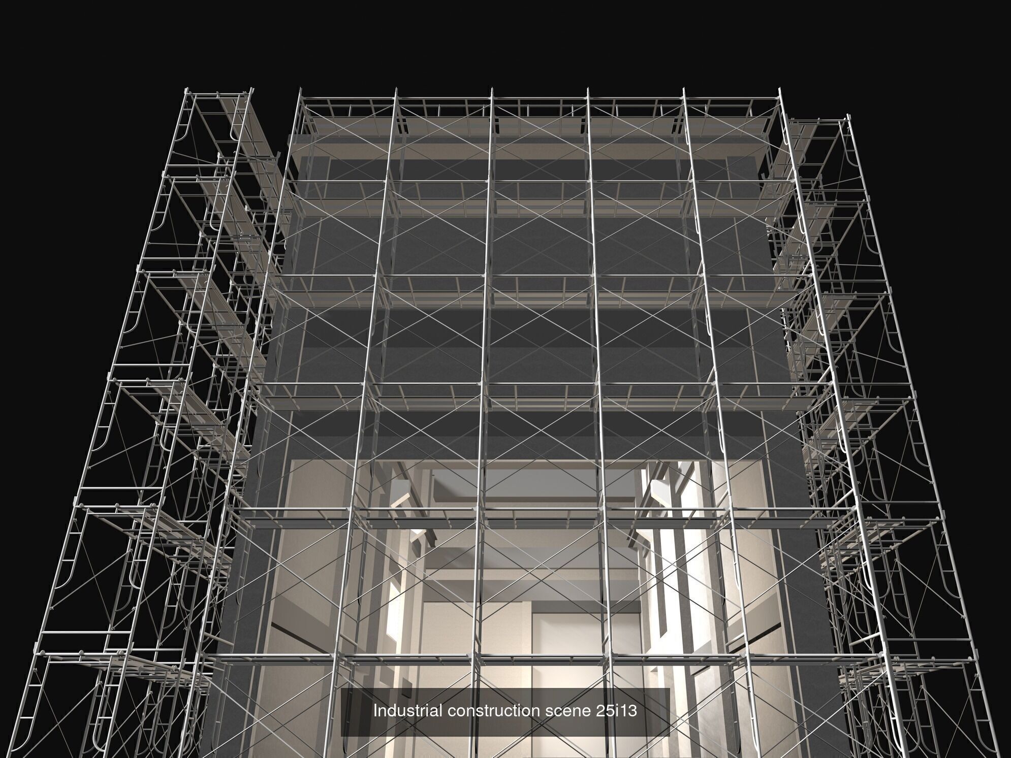 Buildings under construction set 02 3D Model Collection_5