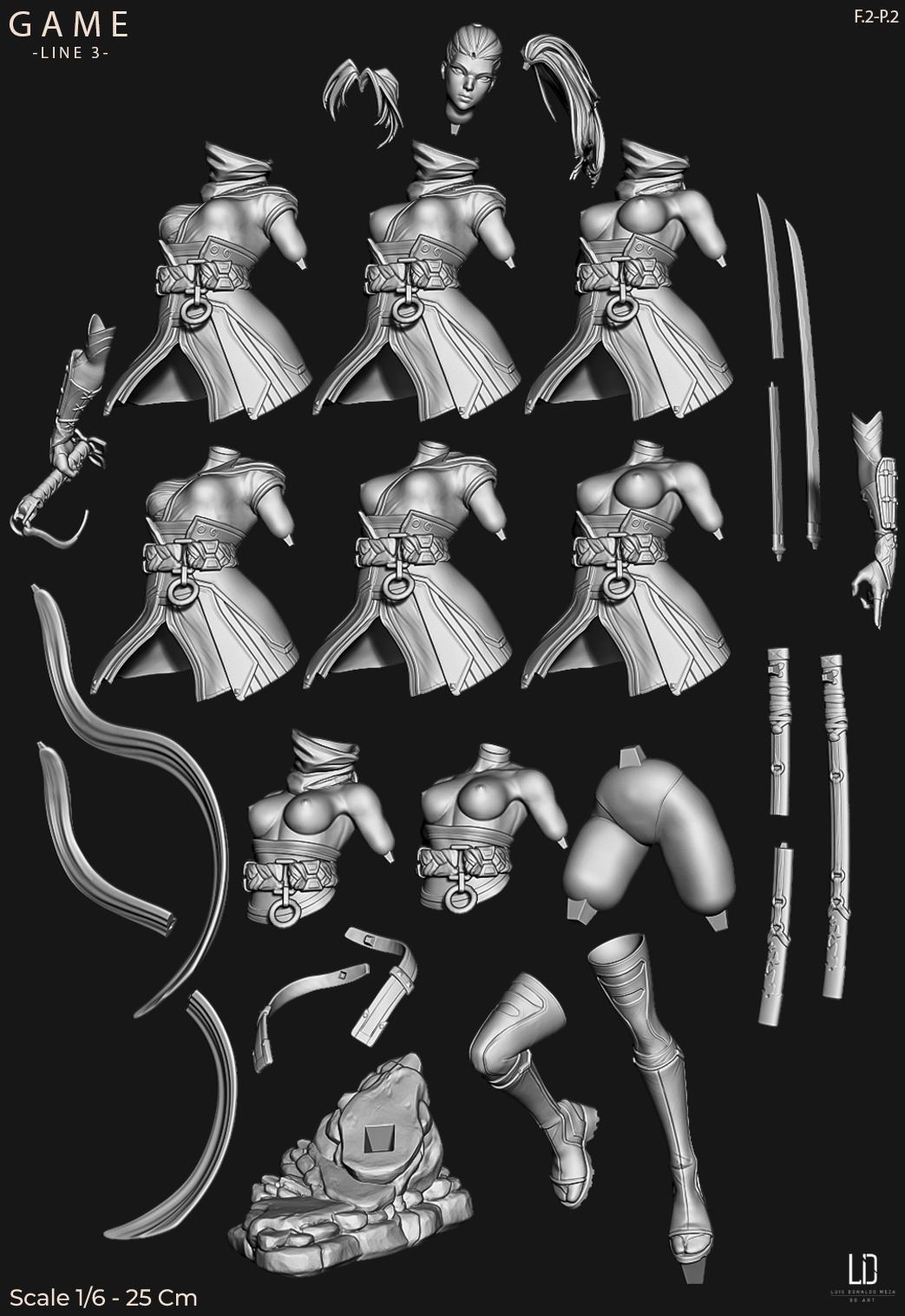 Marvel Rivals - Psylocke - Fan Art -  3D print model_15