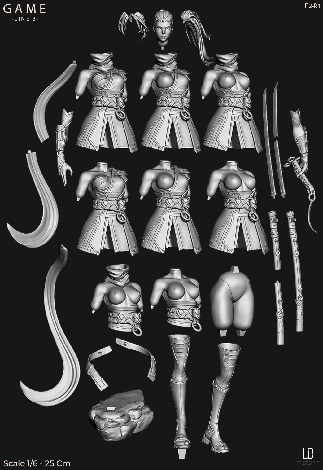 Marvel Rivals - Psylocke - Fan Art -  3D print model_7