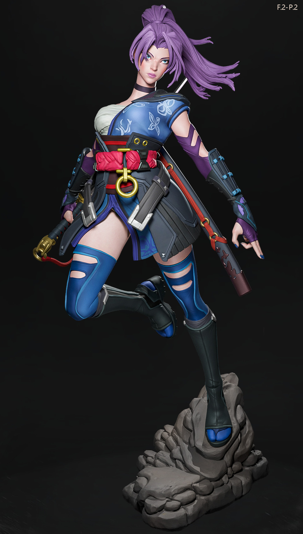 Marvel Rivals - Psylocke - Fan Art -  3D print model_11