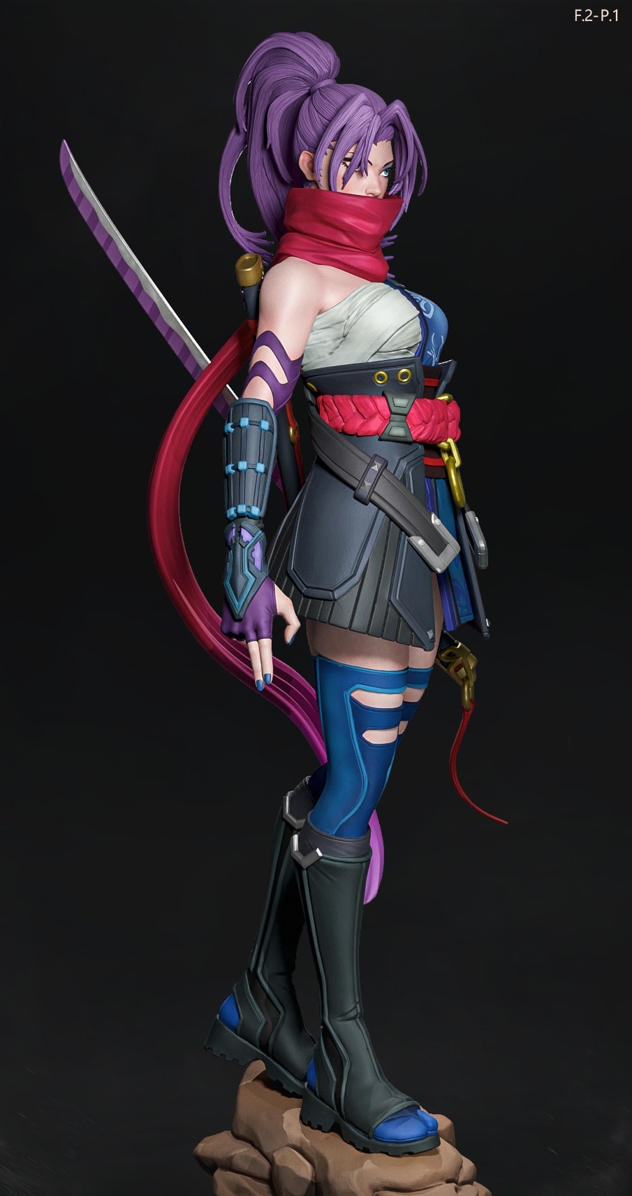 Marvel Rivals - Psylocke - Fan Art -  3D print model_3