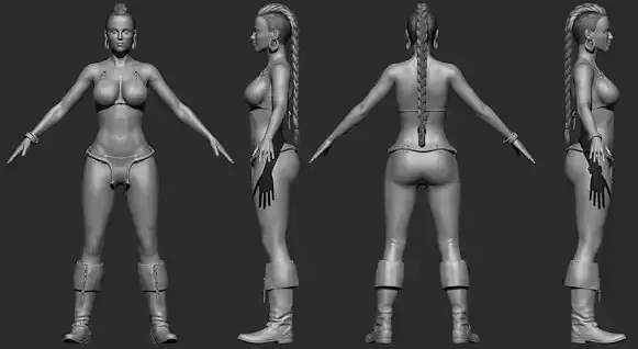 Valkyra - Tribal Warrior 3D Character