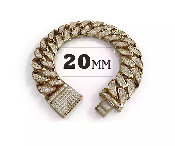 20mm SOLID CUBAN LINK CHAIN FOR BRACELETS OR NECKLACE