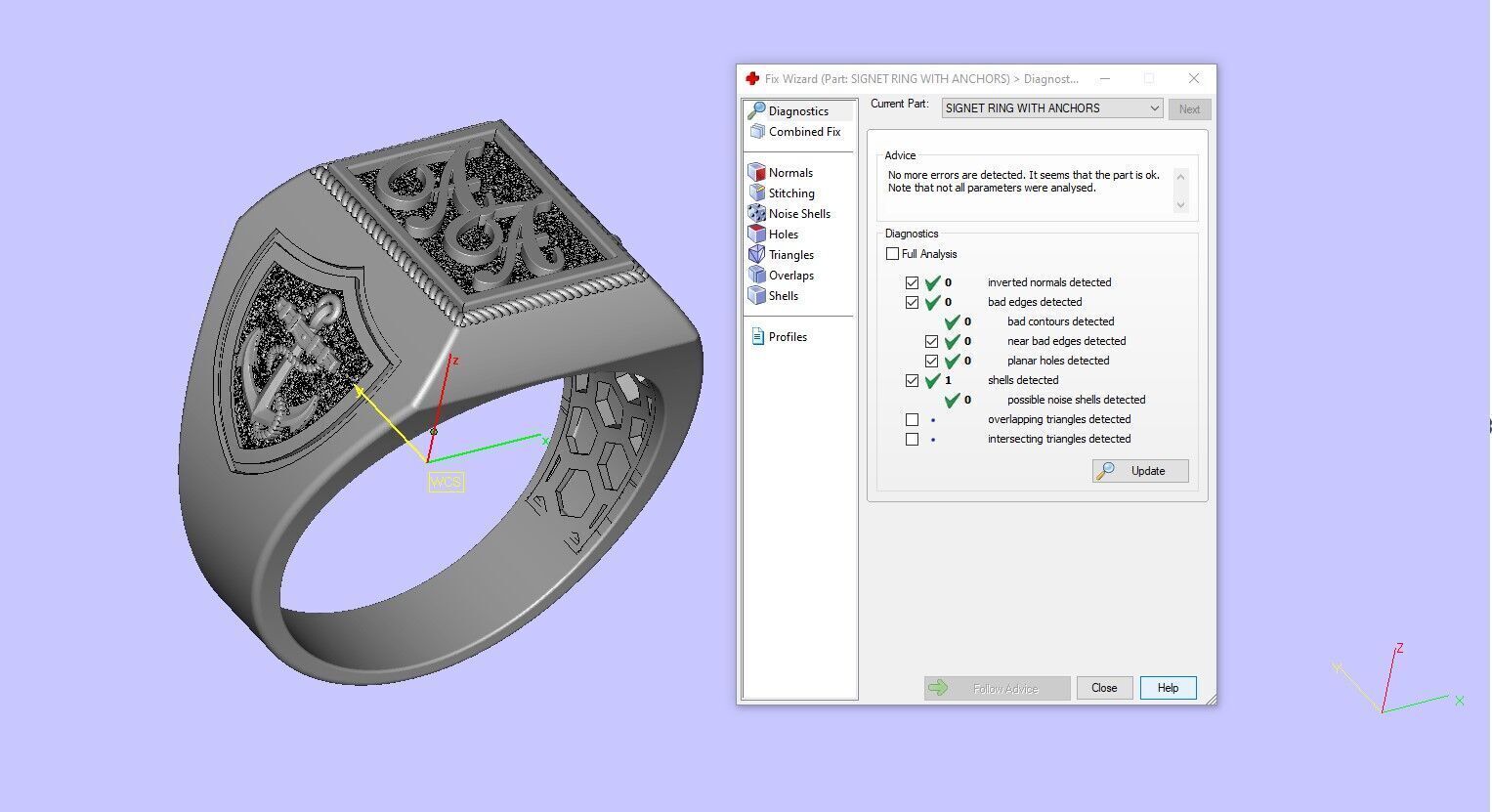 SIGNET RING WITH ANCHORS 3D print model_9