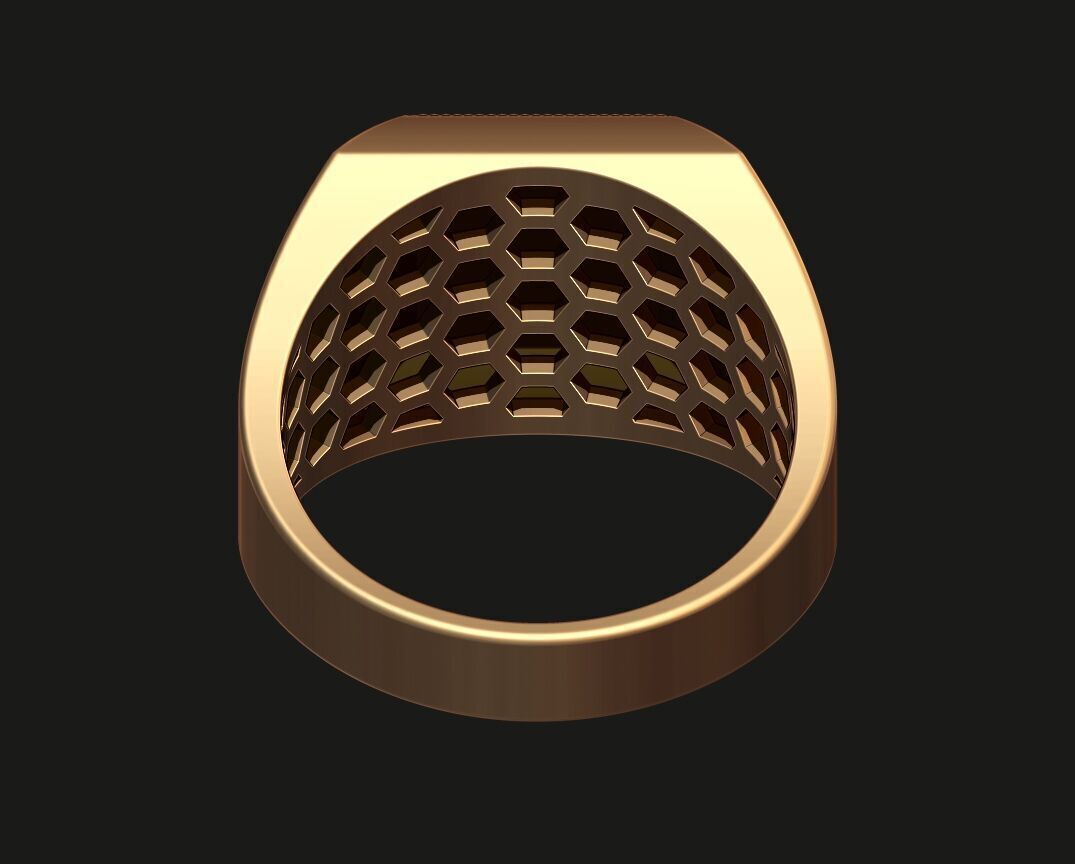 SIGNET RING WITH ANCHORS 3D print model_5