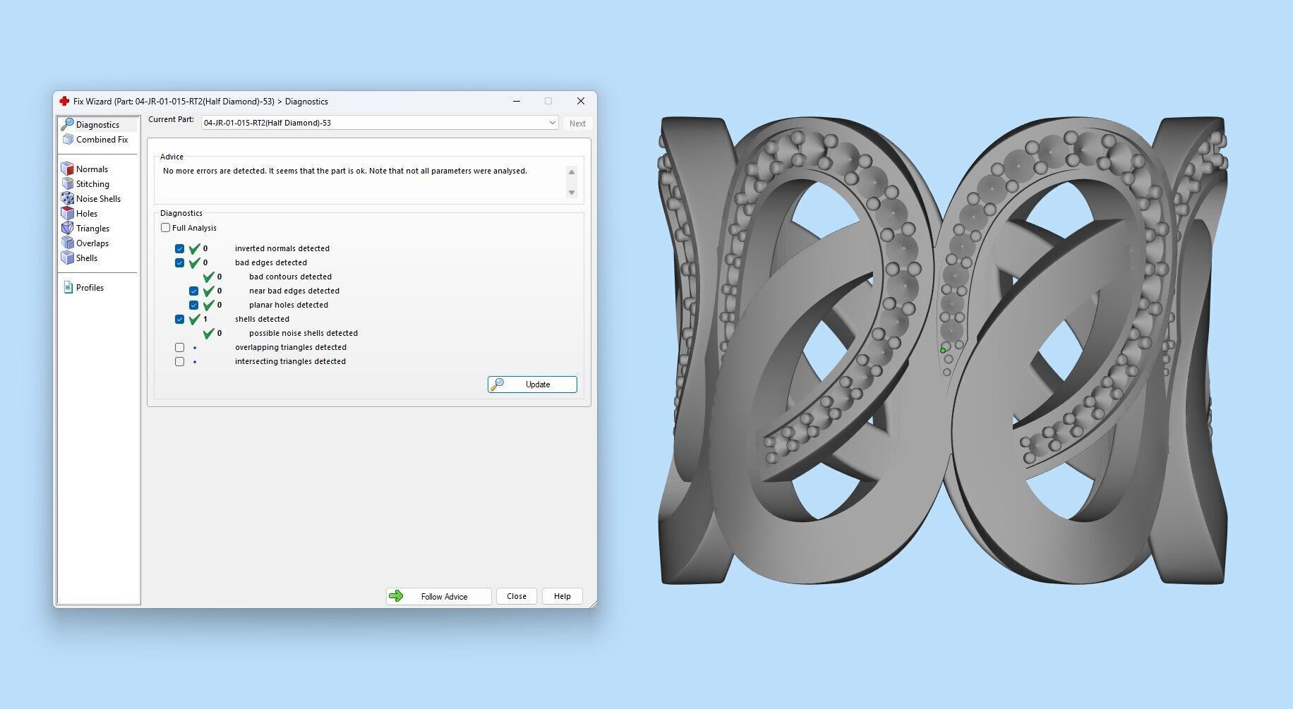 Gold Diamond Swirl Statement Ring - High-Detail 3D Model 3D print model_22