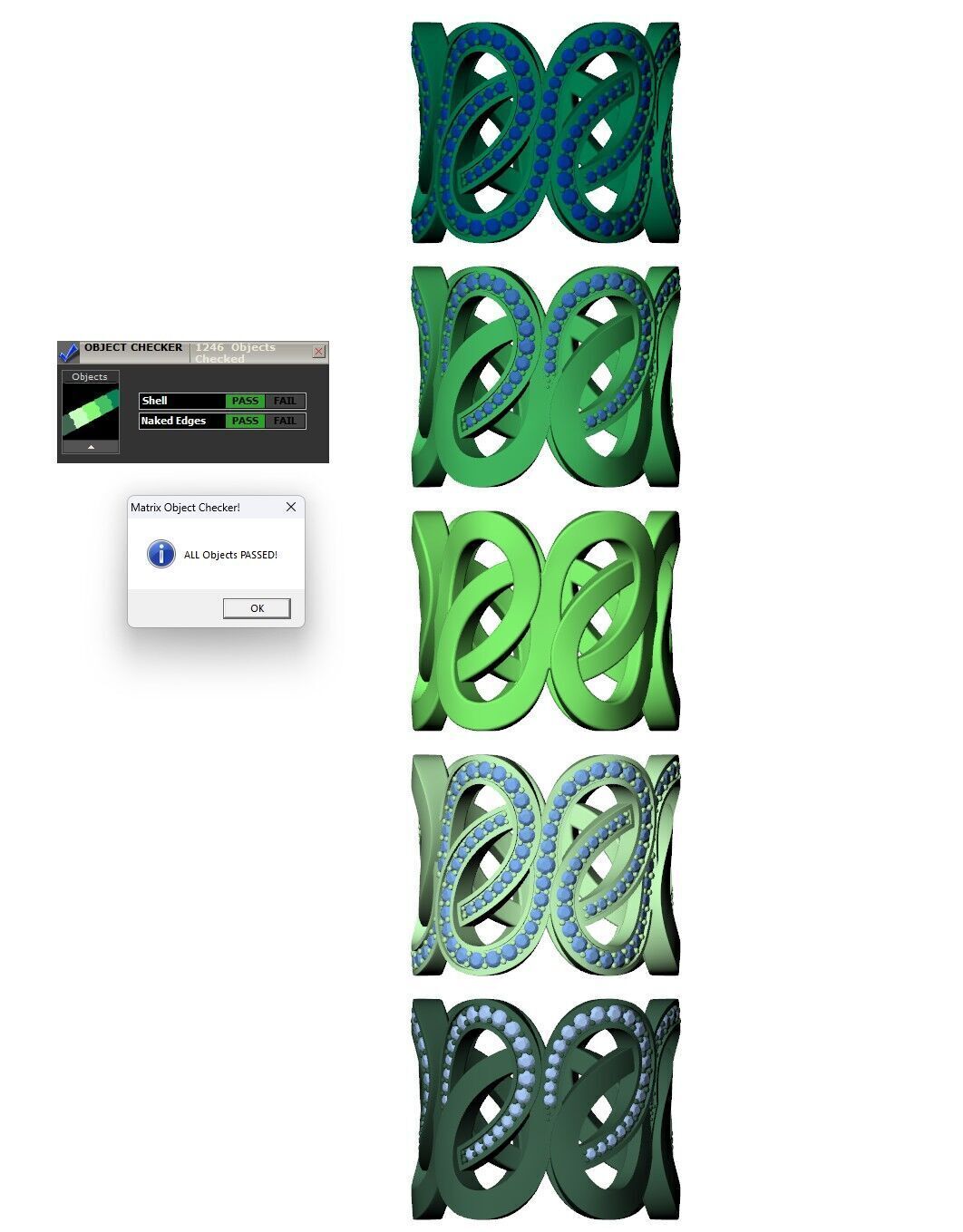 Gold Diamond Swirl Statement Ring - High-Detail 3D Model 3D print model_10