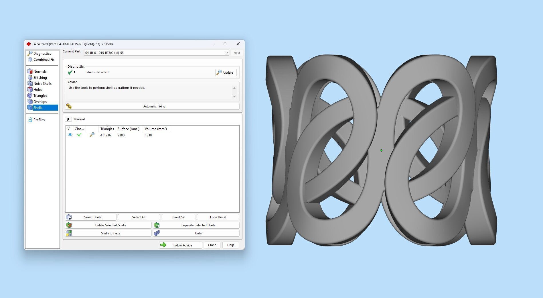 Gold Diamond Swirl Statement Ring - High-Detail 3D Model 3D print model_25