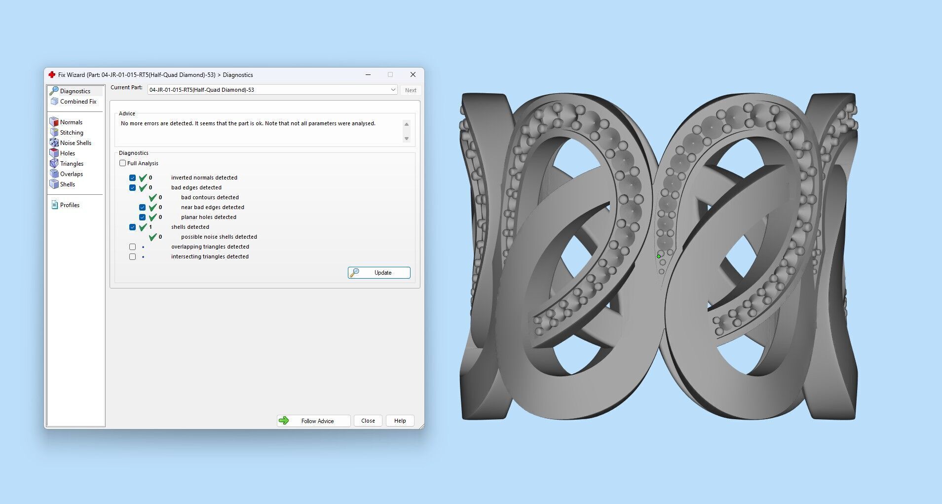 Gold Diamond Swirl Statement Ring - High-Detail 3D Model 3D print model_28