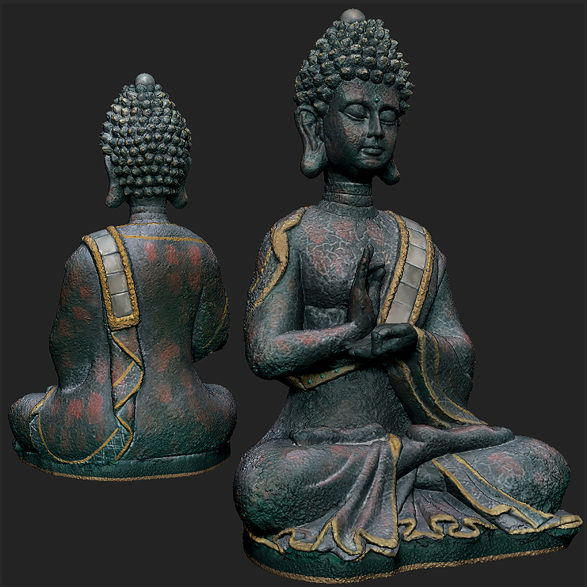 Buddha 3D model_1