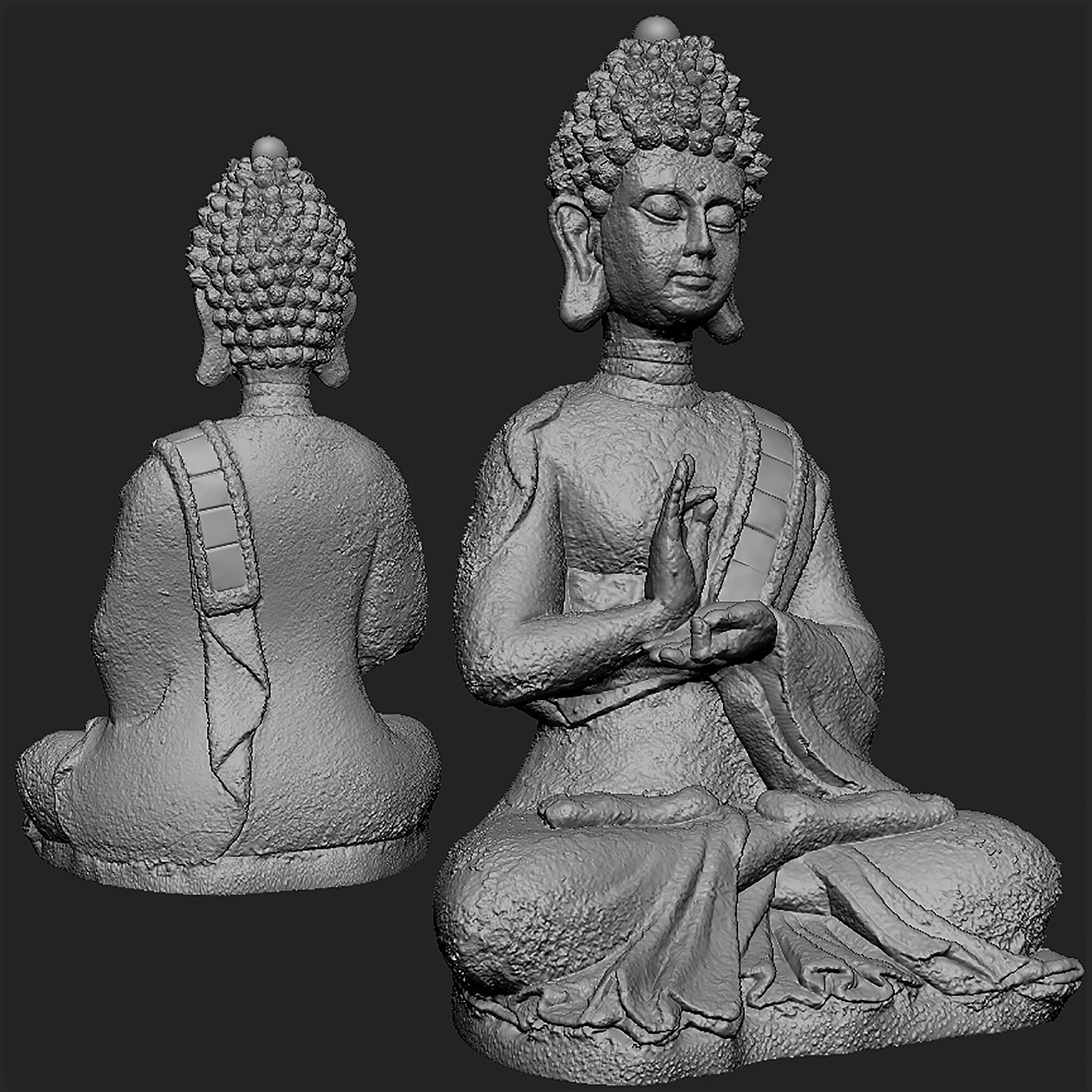 Buddha 3D model_3