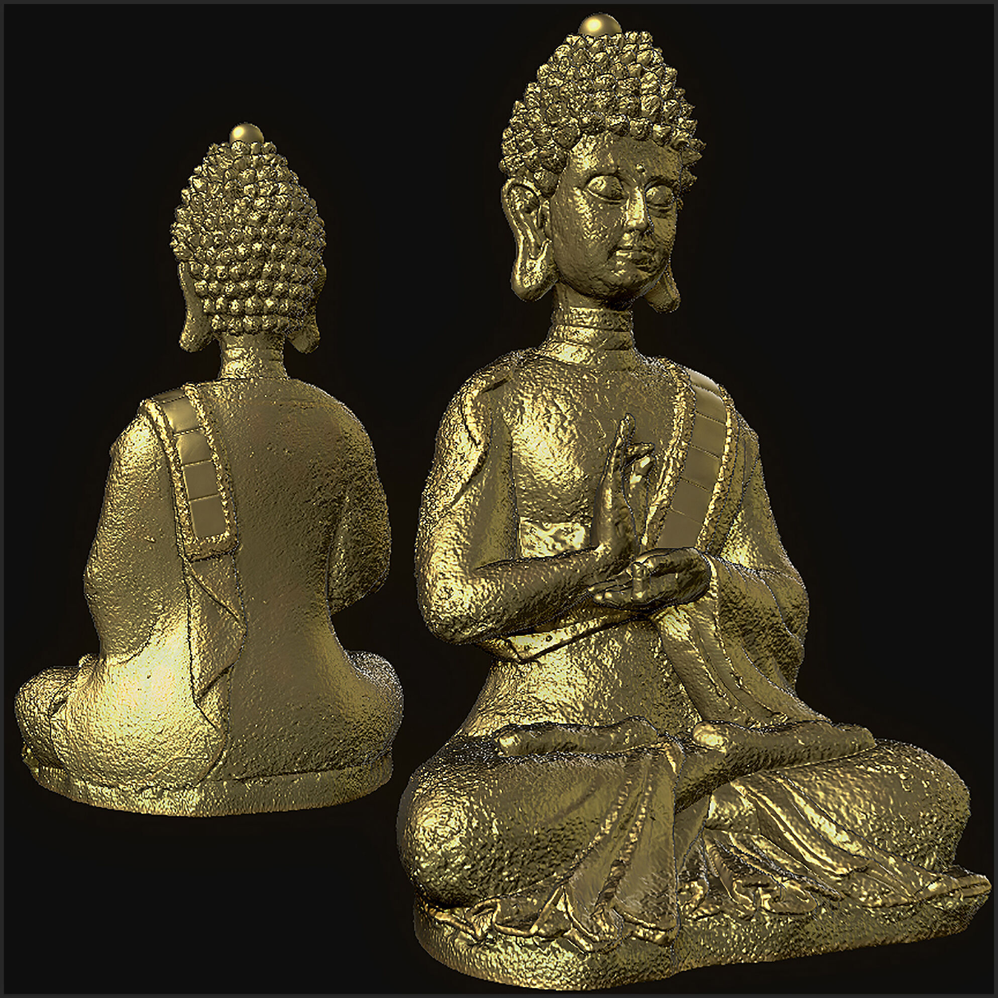 Buddha 3D model_4
