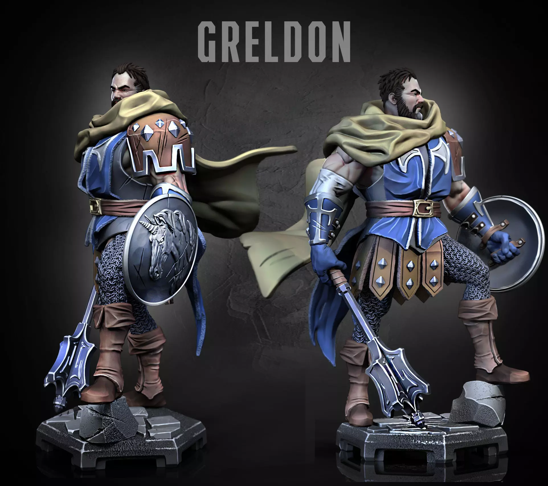 Greldon the Cleric 3D print model
