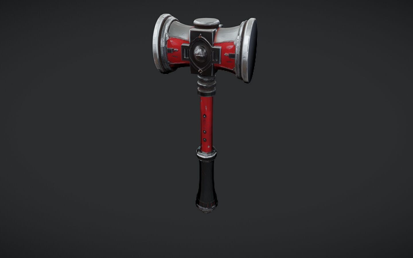 fantasy war hammer 3D model_1