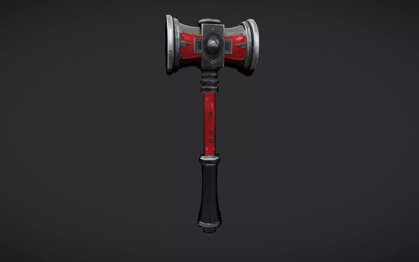 fantasy war hammer 3D model_0