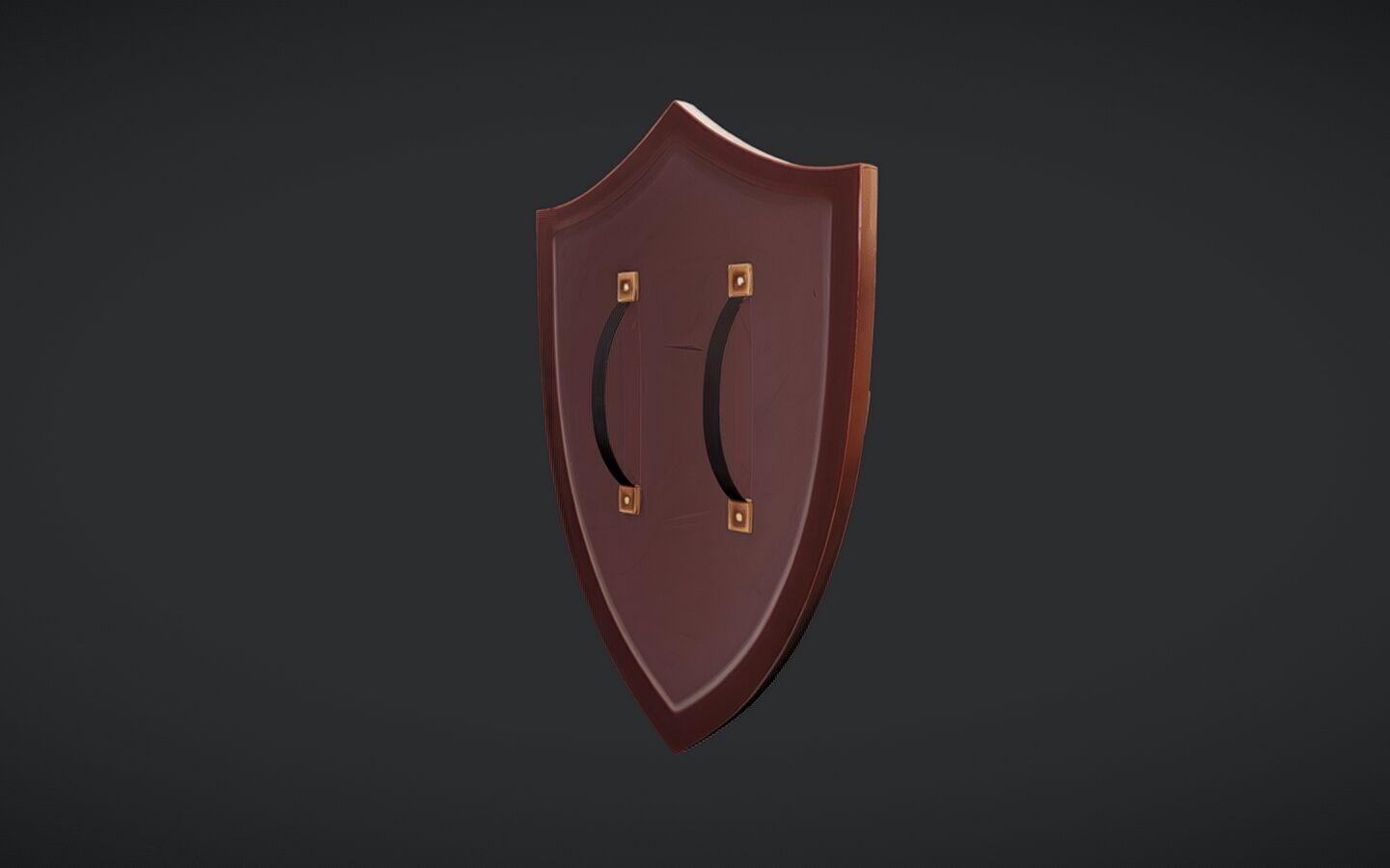 decorative medieval shield 3D model_4