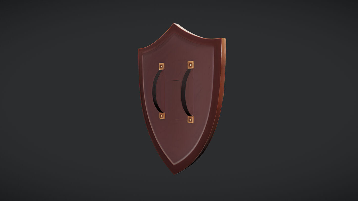 decorative medieval shield 3D model_18