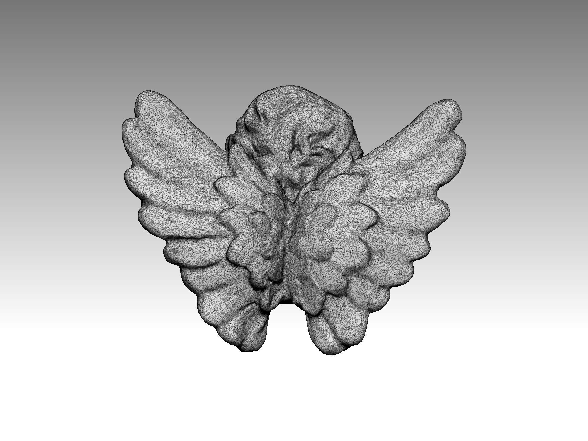 angel human wings 3D print model_6