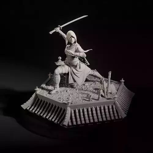 Naoe Assassins Creed Shadows FanArt 3D print model