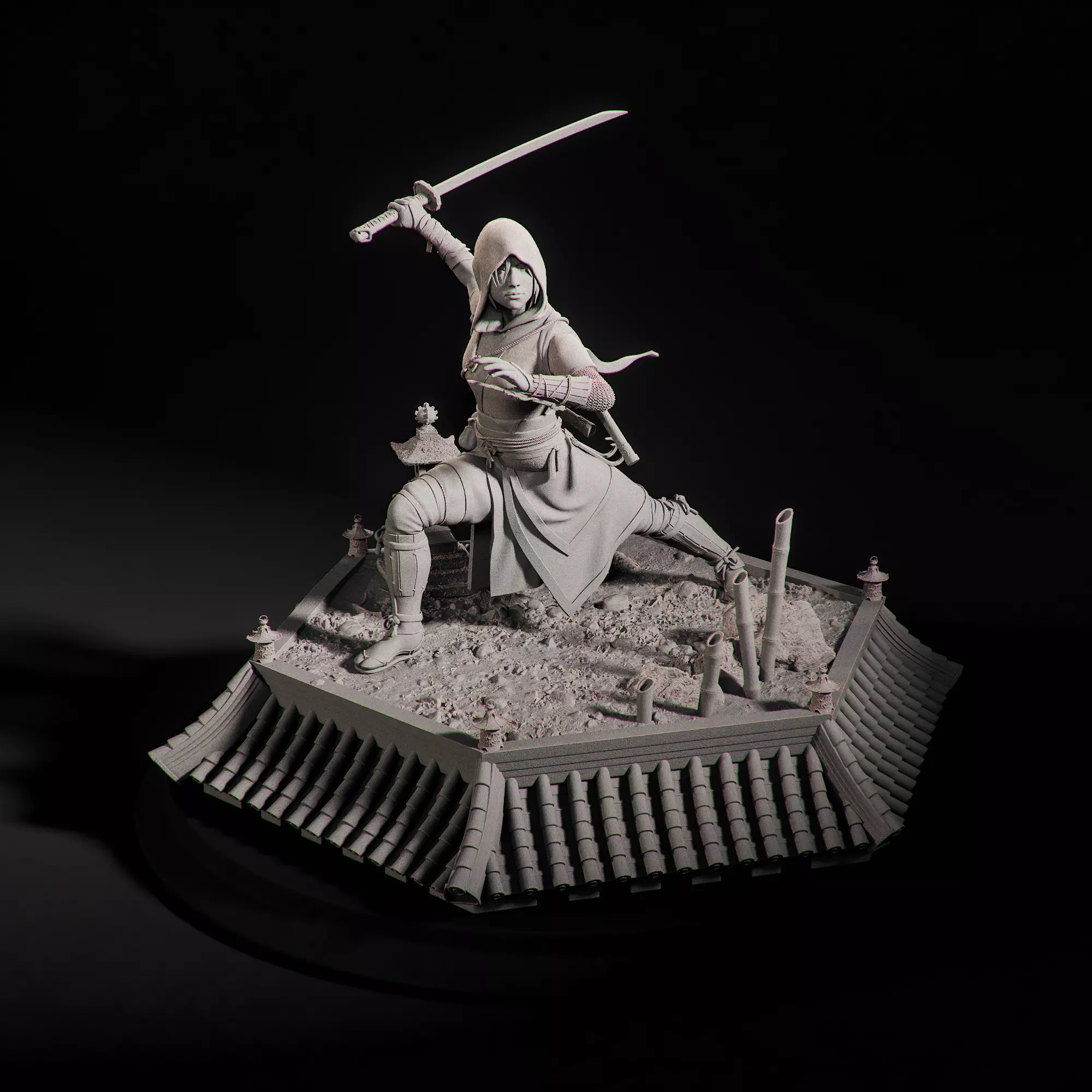 Naoe Assassins Creed Shadows FanArt 3D print model_0