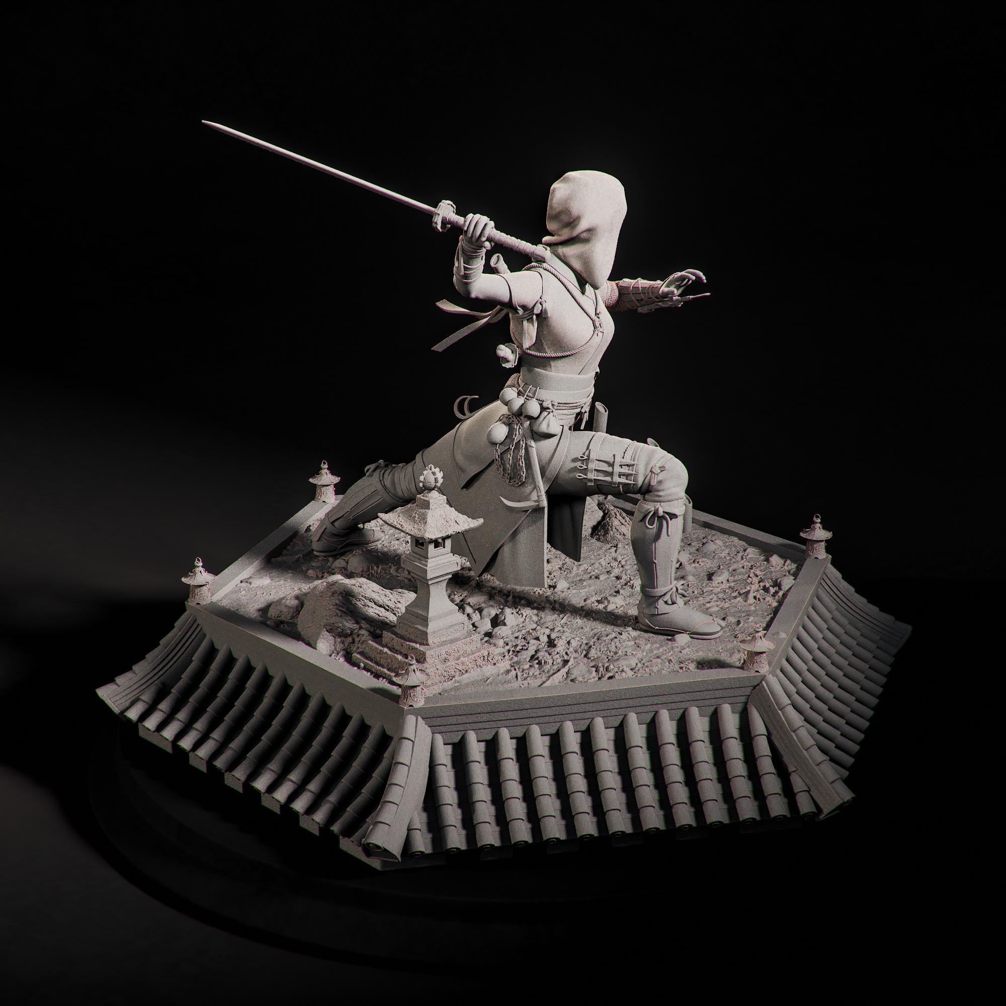 Naoe Assassins Creed Shadows FanArt 3D print model_5