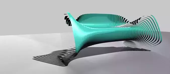 Parametric Furniture Design Grasshopper Rhino Files Download 3D model