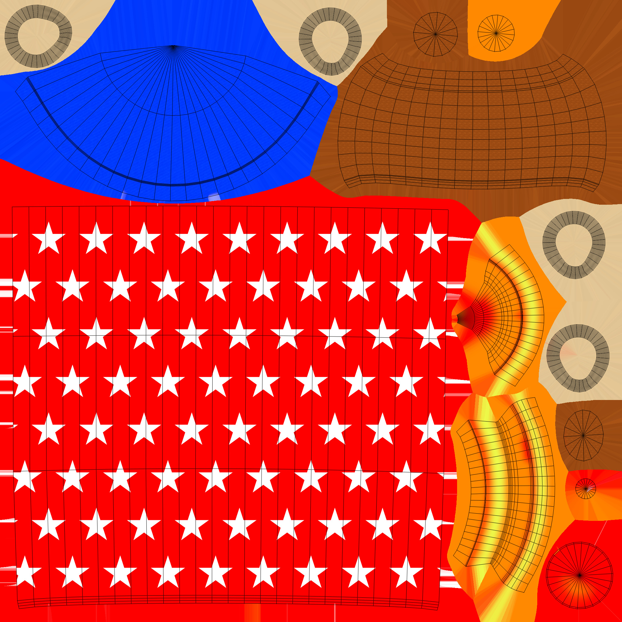 Firework rocket v005 Low-poly 3D model_4