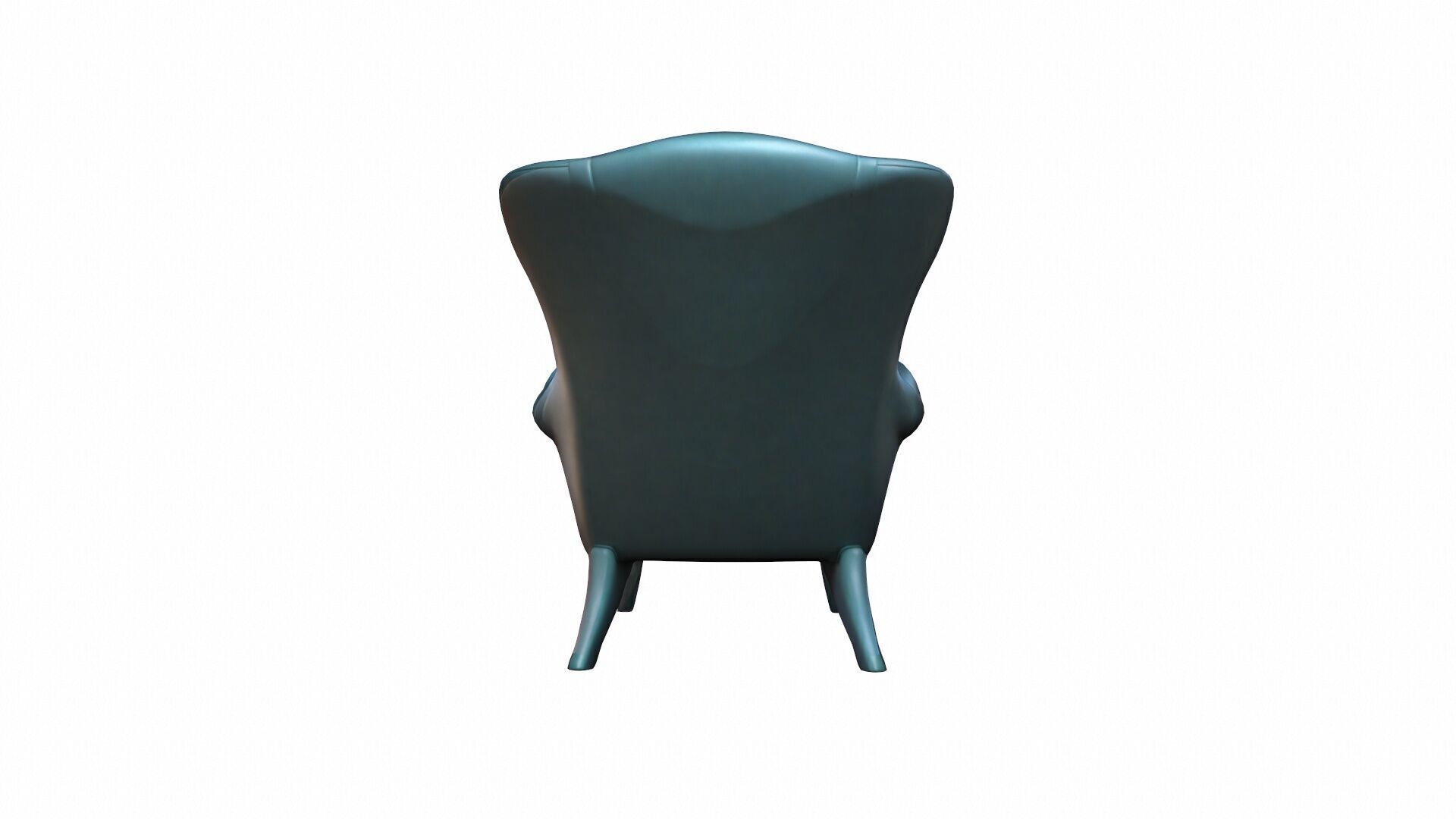 3d Render Simple Classical Wooden Chair 3D model_4