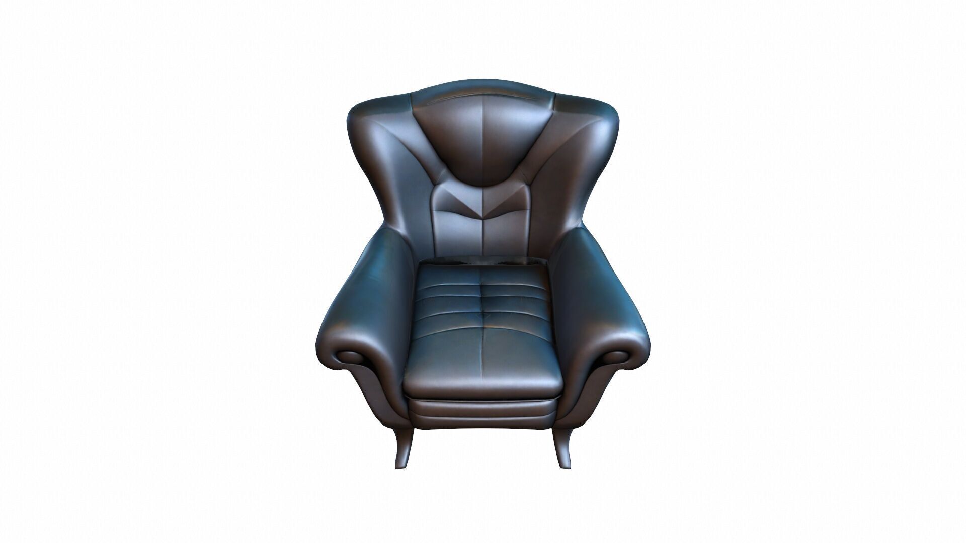 3d Render Simple Classical Wooden Chair 3D model_2