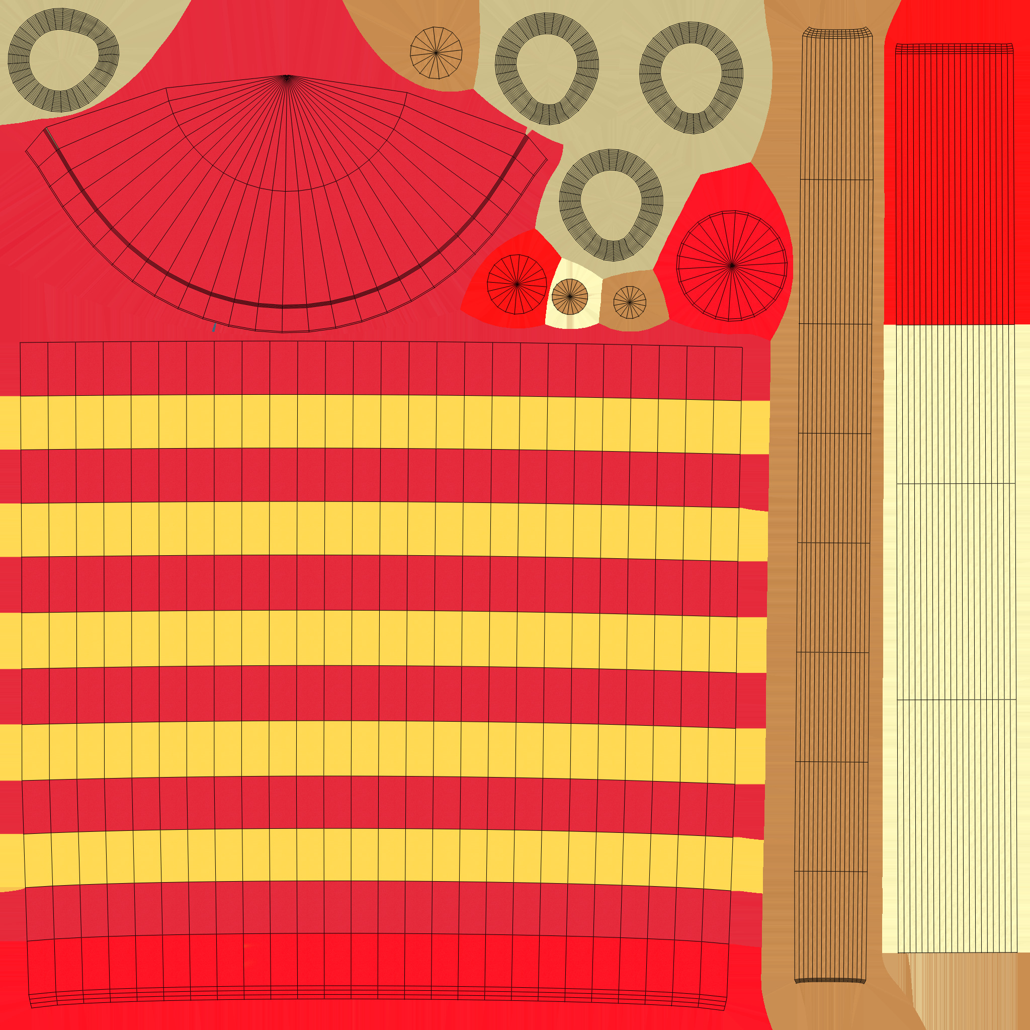 Firework rocket v006  Low-poly 3D model_4