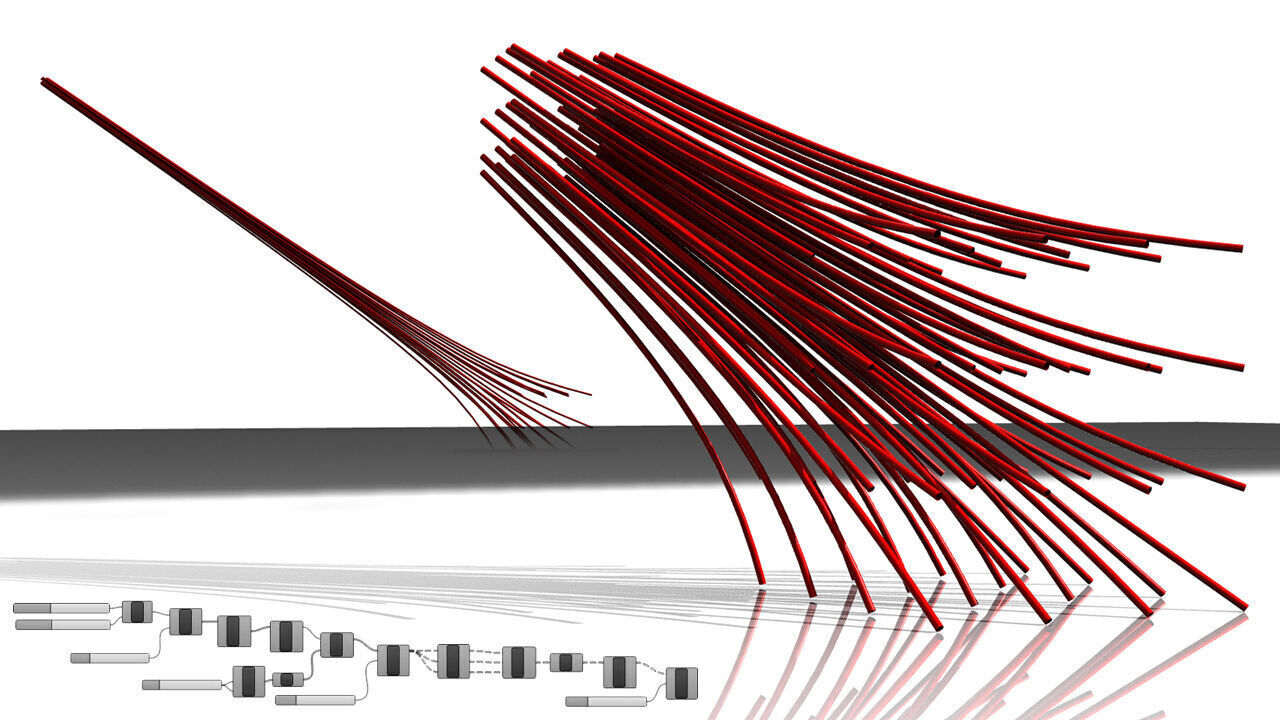 Multi Line Cross Reference Facade Grasshopper Rhino Files  3D model_2