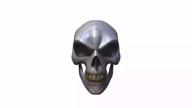 3d Render Half-skull Antihero Mask
