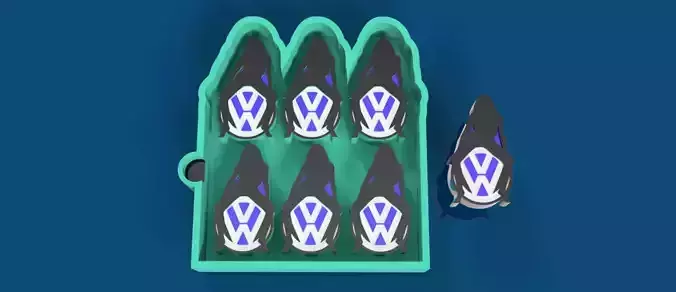 VW Bombshell Freshie Mold 4 Cavity