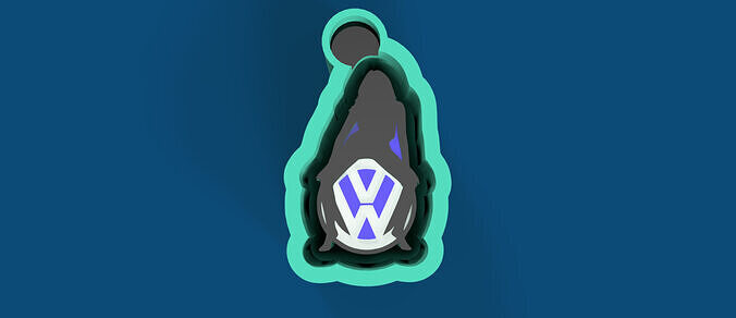 VW Bombshell Freshie Mold Single Cavity 3D print model